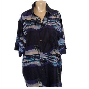 Silk Traders Hawaii 100% silk size M